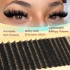 Spiky Lash Clusters 300pcs 100D Long Eyelash Clusters 12-20mm Manga