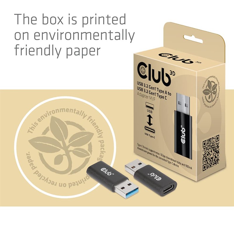 Club3D Adapter USB 3.2 Type A <> USB 3.2 Type