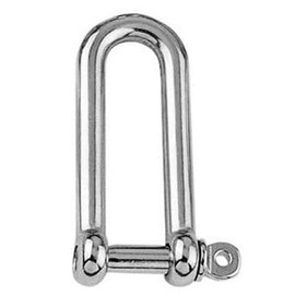 5mm Long Dee Shackle - A4 (Marine Grade) Stainless - 2 Pack