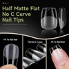 Venares Pack of 120 Short Nail Tips for Gel Nails,