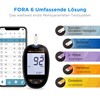 FORA Black Uric Acid Meter with 10 Test Strips +