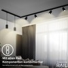 BRILONER - Rail System Rail LED Pendant Light, Dimmable, Combinable,