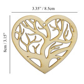 Summer-Ray 24 Wooden Laser Cutouts Tree of Life DIY Craft Art Embellishment Hanging Decoration