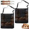 2er-Pack Netztasche Für Pilz, Pilzmesser Mit Bürste, 38.5×25cm Tasche Für