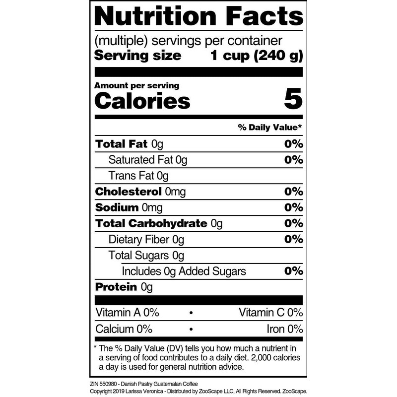 Danish Pastry Guatemalan Coffee (Gourmet, Naturally Flavored, Whole Coffee Beans)