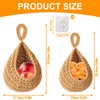 Pack of 2 Hanging Fruit Baskets, Braided Hanging Basket Kitchen