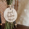 Wooden Wedding Suit Hanger Tag for Father of the Bride/Groom/Page