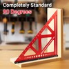MUWOOD Precision Triangle Square 18 inch, Imperial Scale Framing Square