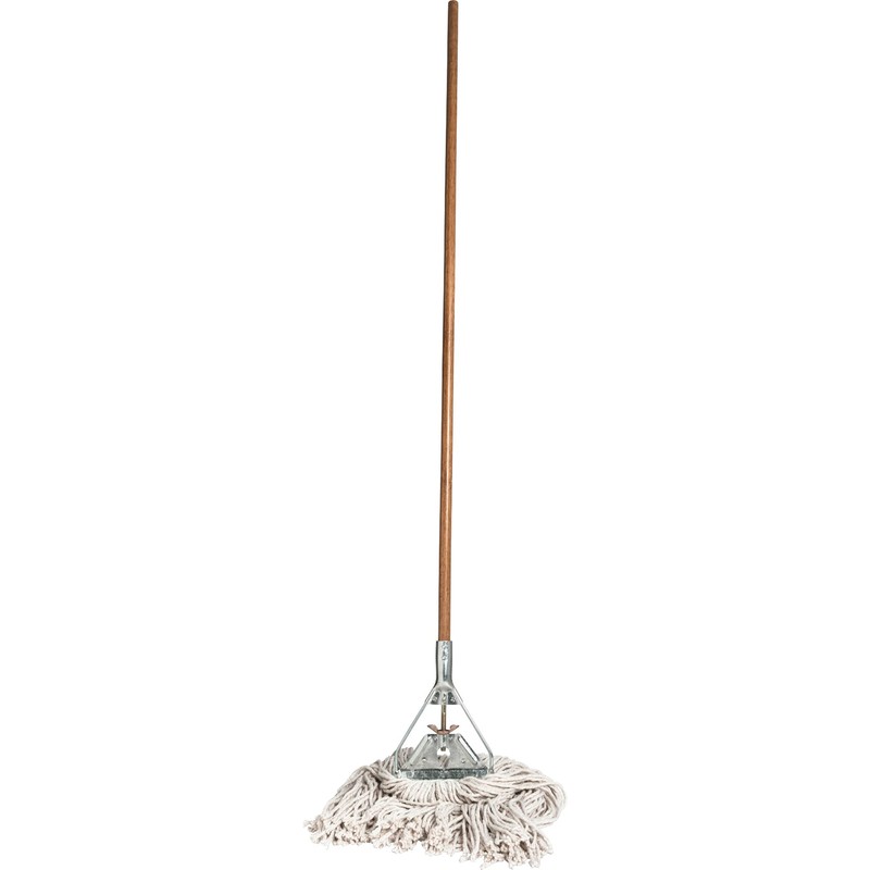 Genuine Joe-GJO54201 Cotton Wet Mop with Handle 60" Width x