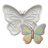 Flower Cookie Cutters Butterfly with Plunger Stamps Handle Detailed 3.5"