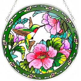 Suncatchers for Windows,Garden Hanging Ornaments 8" Stained Glass Window Hanging Sun catchers Gift for Christmas,Easter,Mother's Day,Indoor,Outdoor Window,Garden,Home Decor