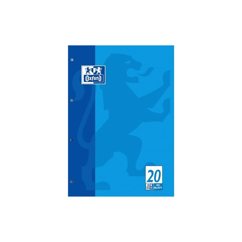 Oxford 100050354 School Notepad Lines 20 – A4, 50 Sheets/90