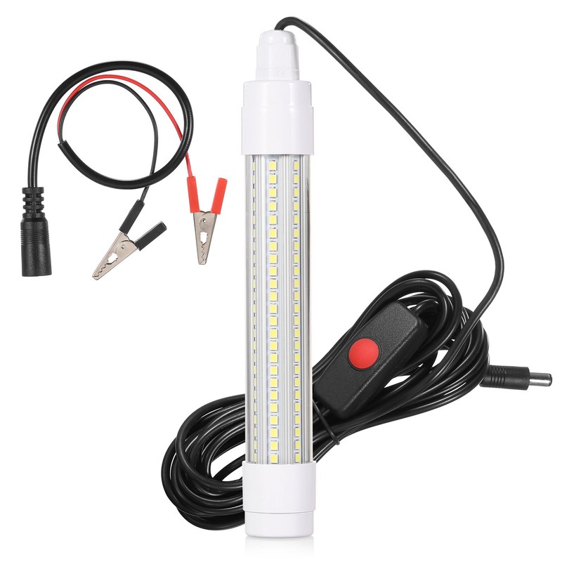 144 LED Submersible Fishing Light Underwater Fish Finder Lamp Night
