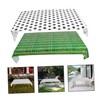 Hohopeti 2pcs Football Party Tablecloth Reusable Table Cover Grass Print