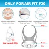 Replacement Kit for Airfit F30, Includes Adjsutable Airfit F30 Headgear,