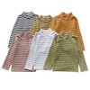 JWWN Little Boys Girls Thermal Tops Kids Winter Undershirt Stripe