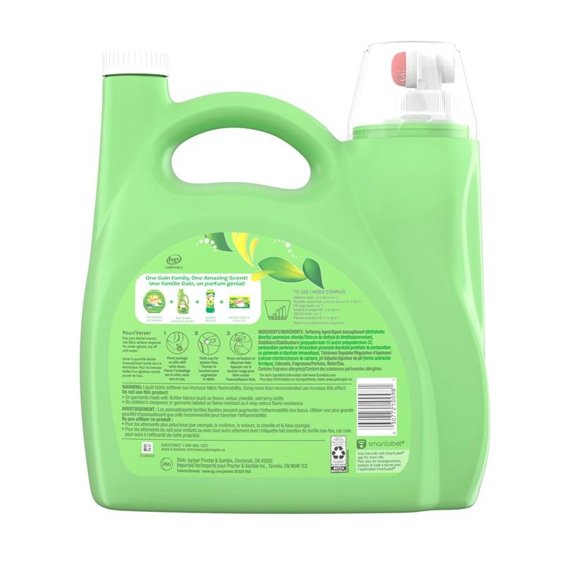 Gain Liquid Fabric Softener, Original Scent, 140 FL OZ LIQ.,