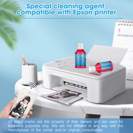 CoYlBod Printhead Cleaning kit Compatible for Epson WF-7520 WF-7510 WF-7010 WF-2650 WF-2630 WF-2660 WF-2760 WF-2750 WF-3620 WF-3720 WF-3540 WF-3530 WF-3520 XP-340 XP-440 XP-446 Printer Nozzle Cleaner