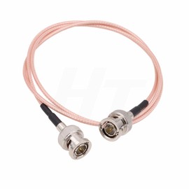 HangTon Camera Monitor Male BNC to Male BNC 3G HD SDI Video Cable for Blackmagic, Thin Shielded RG179 75 Ohm (80 cm)
