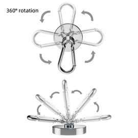 One Stop Outdoor (2-Pack) Magnetic Clip for Golf Towel Removable Industrial Magnetic Accessories Attaches to Golf Cart, Clubs or Golf Hub (Towels NOT Included) (Small 2 Pack)