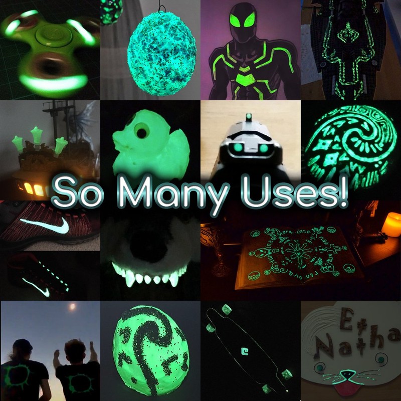 SpaceBeams Aurora Glow in the Dark Paint (50ml) Bright Green