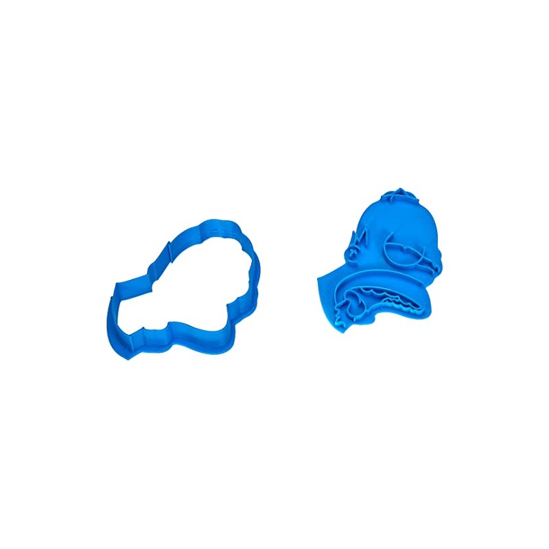 Cuticuter Simpsons Homer Cookie Cutter, Blue, 8 x 7 x