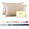 Silk Pillowcase for Hair and Skin,Soft,Breathable and Sliky 100% Standard