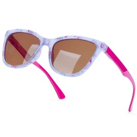 anteojos de sol florales para mujer | Marco de ojo de gato | Estilo retro Desinger | Lente UV400 100% protección | Ajuste cómodo y para uso activo, 08 Classic Cat Eye + Pink Legs + Daisy Floral Print,