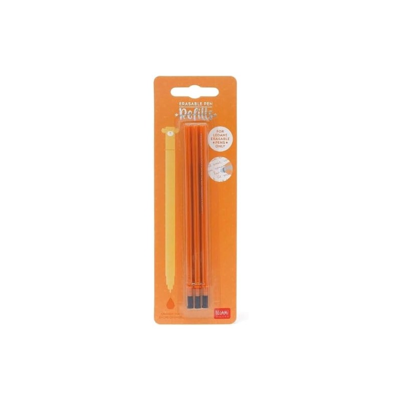 Erasable Gel Pen Refills for Legami Pens Orange - Pack