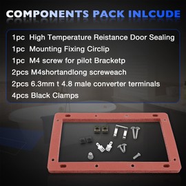 Pilot Burner Assembly Replacement Kit Compatible with Rheem, Ruud, Richmond Water Heaters NG with LP Orifice Replace# SP20824, SP20754, SP21058, SP21059, SP20800