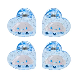 Sanrio 159085 Mini Hair Clips, Set of 4, Cinnamoroll, ABS Resin, Ages 3 and Up