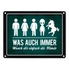 Wasch dir einfach die Hände Metal Sign Toilet Hygiene Toilet