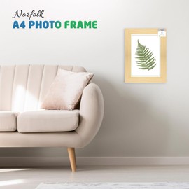 Norfolk A4 Photo Frame, Beech Wood with Glass, 21 x 29.7 cm