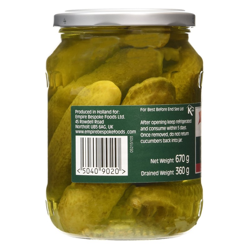 Mrs Elswood Sweet and Sour Cucumbers Pickle 670 g