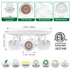 Arcfox 27W 3000K 3 Light LED Flush Mount Ceiling Spotlight