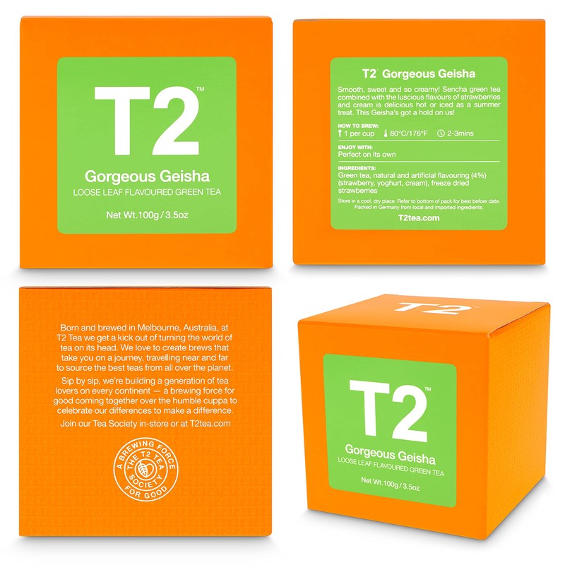 T2 Tea Gorgeous Geisha Loose Leaf Green Tea in Gift