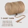 MSyarn Hilo de playera de 800 g/229 yardas, tela elástica