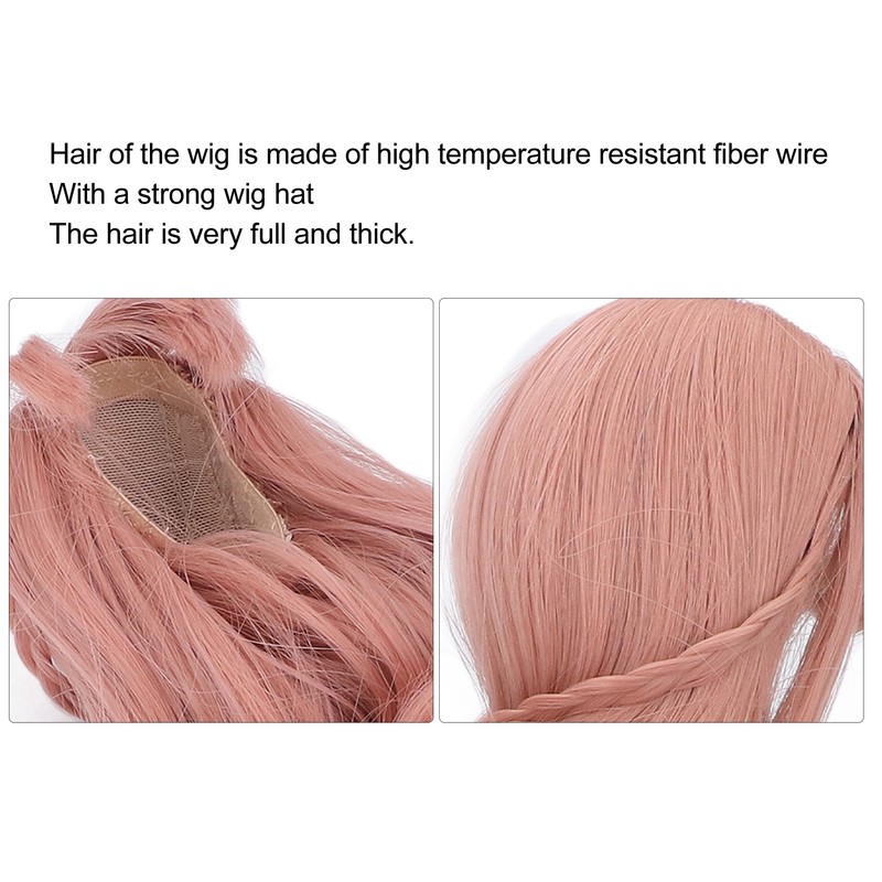 ES053 Doll Long Wig Soft Curly 8 to 9inch Doll