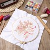 16 PCS Embroidery Cloth Pre-Cut Hand Embroidery Fabric 4 Sizes