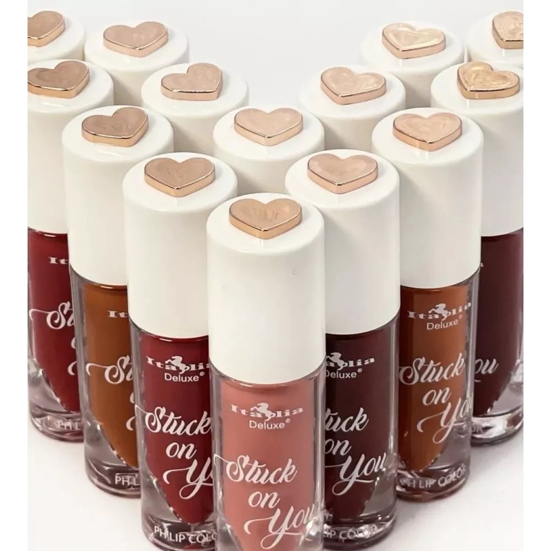 Italia Deluxe Set 6 Labiales Líquidos Stuck On You Tinta
