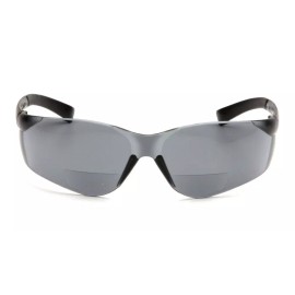 Pyramex Ztek Bifocal Reader Safety Glasses with 1.5 Smoke Lens