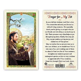 Hail Mary Gifts Prayer Cards ST Francis of Assisi - Prayer for My PET 25/PKG