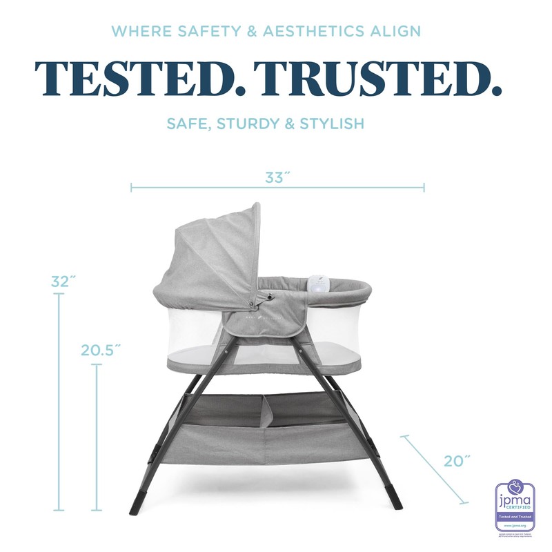 Baby Delight Beside Me Doze Deluxe Baby Bassinet, Bedside Sleeper,