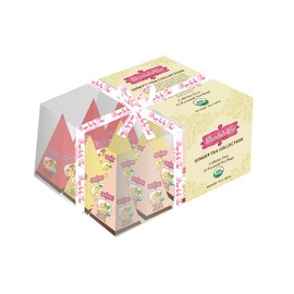 Brew La La Ginger Tea Collection-12 Pyramid Tea Bag Sampler-USDA Certified Organic