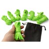 8 Pack Reflective Nylon Ropes, 4mm Tent Guy Lines with