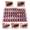 Pestañas Postizas 3D Faux Mink Beautybox Kit 20 Pares Fibra