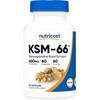 Nutricost KSM-66 Ashwagandha Root Extract 600mg, 60 Veggie Caps - 5% Withanolides - with BioPerine - Full-Spectrum Root Extract