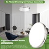 TOBUSA 18inch LED Flush Mount Ceiling Light, 50W 5600lm Bright