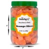 The Snackery, Orange Slices Candy in Round Plastic Jar, 1.5