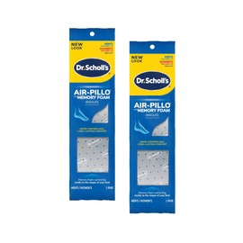 Dr. Scholls Double Air-Pillo Insoles Unisex (Men 7-13 / Women 5-10) (2 Pack)